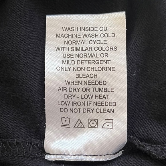 Ecothreads Women Large Grunge Streetwear T-Shirt 100% Organic Cotton Black - Picture 5 of 7